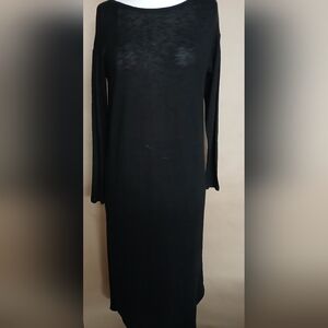 Z Supply Classic Black Long Sleeve Sweater Dress